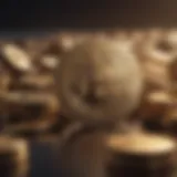Conceptual representation of staking in cryptocurrency