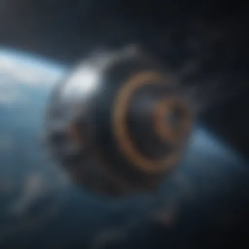 Futuristic Satellite Network in Space