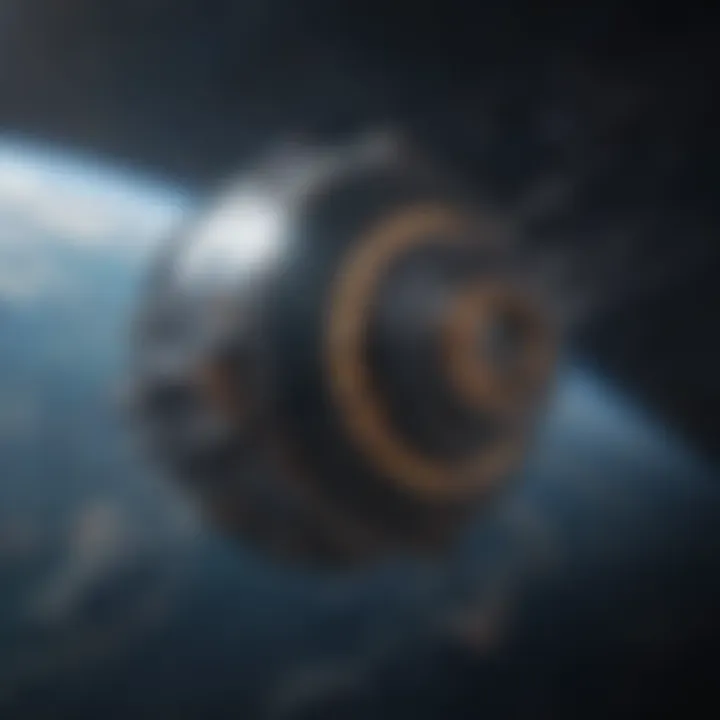 Futuristic Satellite Network in Space