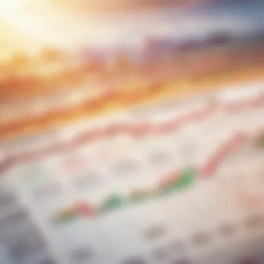 Stock Market Analysis Stock market graph reflecting Indian Rupee movements