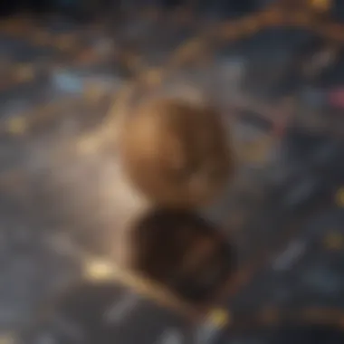 Illustration depicting strategic navigation through market trends