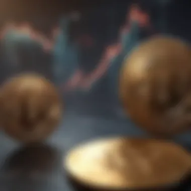 Graph showing market volatility in cryptocurrency investments
