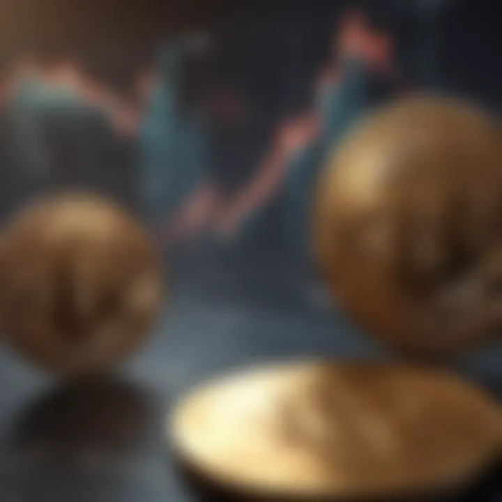 Graph showing market volatility in cryptocurrency investments