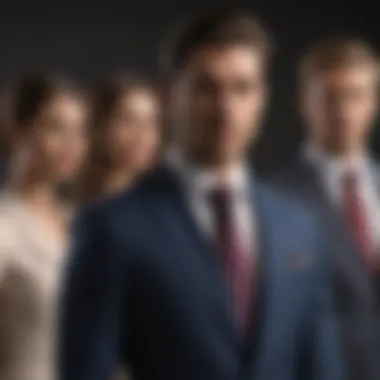 Diverse group showcasing different suit styles representing various cultures