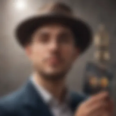 Surreal Digital Ownership in NFTs Surrealistic representation of digital ownership through NFTs