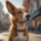 Artistic portrayal of a surreal dog NFT creation