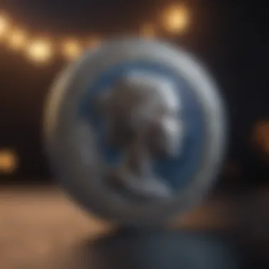 Moonlit Coin Reflecting Cultural Symbolism Moonlit coin reflecting cultural symbolism