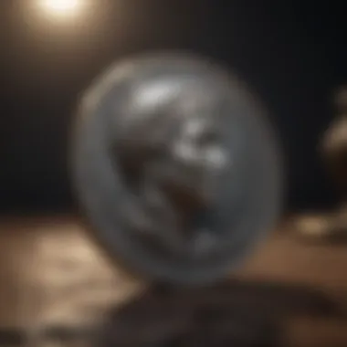 Mystical Moon Casting Shadows on Ancient Coin Mystical moon casting shadows on ancient coin