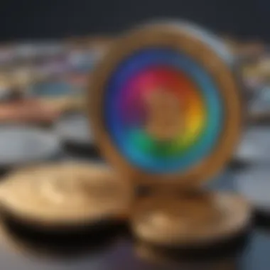 Illustration showcasing the interplay of technology and finance in the era of rainbow tokens