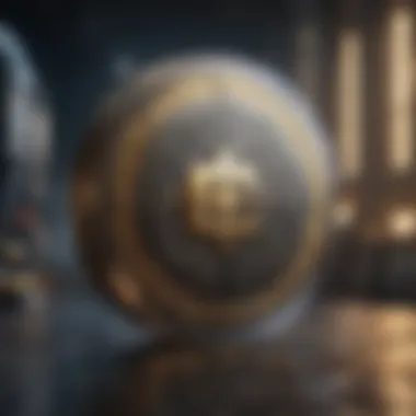 Innovative blockchain technology illustration