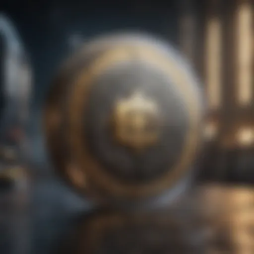 Innovative blockchain technology illustration
