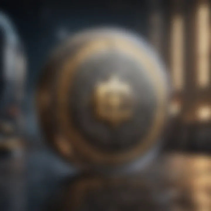 Innovative blockchain technology illustration