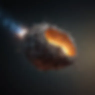 Understanding Comet Structure An illustration depicting the different parts of a comet, including the nucleus, coma, and tail