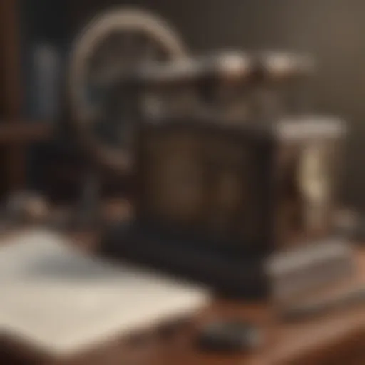 Historic telegraph machine illustrating early communication technology
