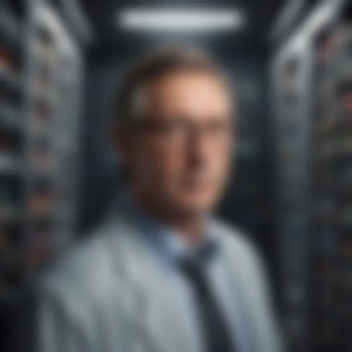 Key figures who contributed to the development of the first supercomputers.