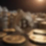 Visual representation of cryptocurrency transaction fees