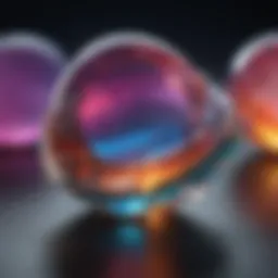 Close-up of opal gemstone showcasing its vibrant play of color