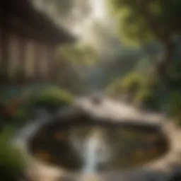 Tranquil Zen Garden in Asia