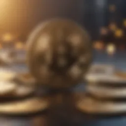 Visual representation of cryptocurrency transfer between platforms