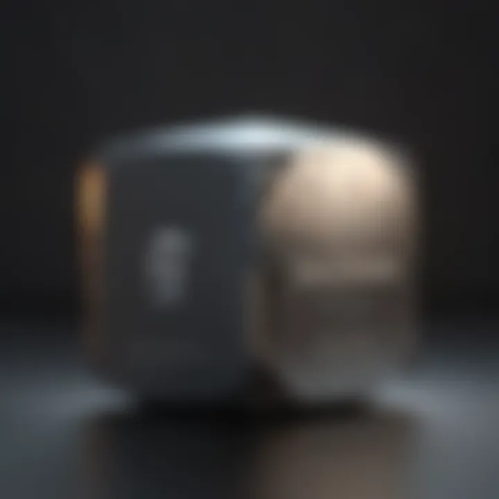 A philosophical depiction of gravity and weight using the tungsten cube as a central element.