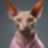 Elegant Sphynx Cat with Unique Coat Pattern