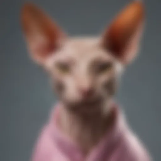 Elegant Sphynx Cat with Unique Coat Pattern