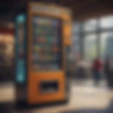 Smart vending machine with digital display