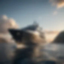 Luxury Yacht on Open Water