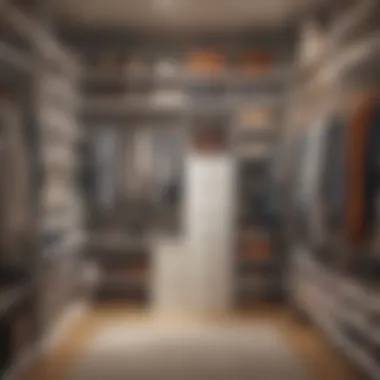 Efficient Storage Solutions Organized and clutter-free closet showcasing variety of items