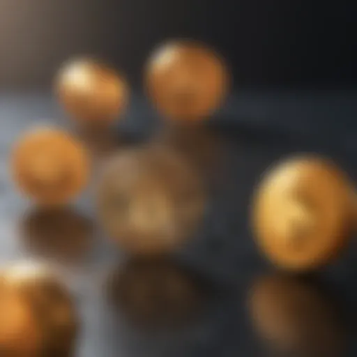 Conceptual representation of cryptocurrency airdrops