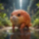 Dynamic Axie Infinity Characters A vibrant digital landscape showcasing Axie Infinity characters in action