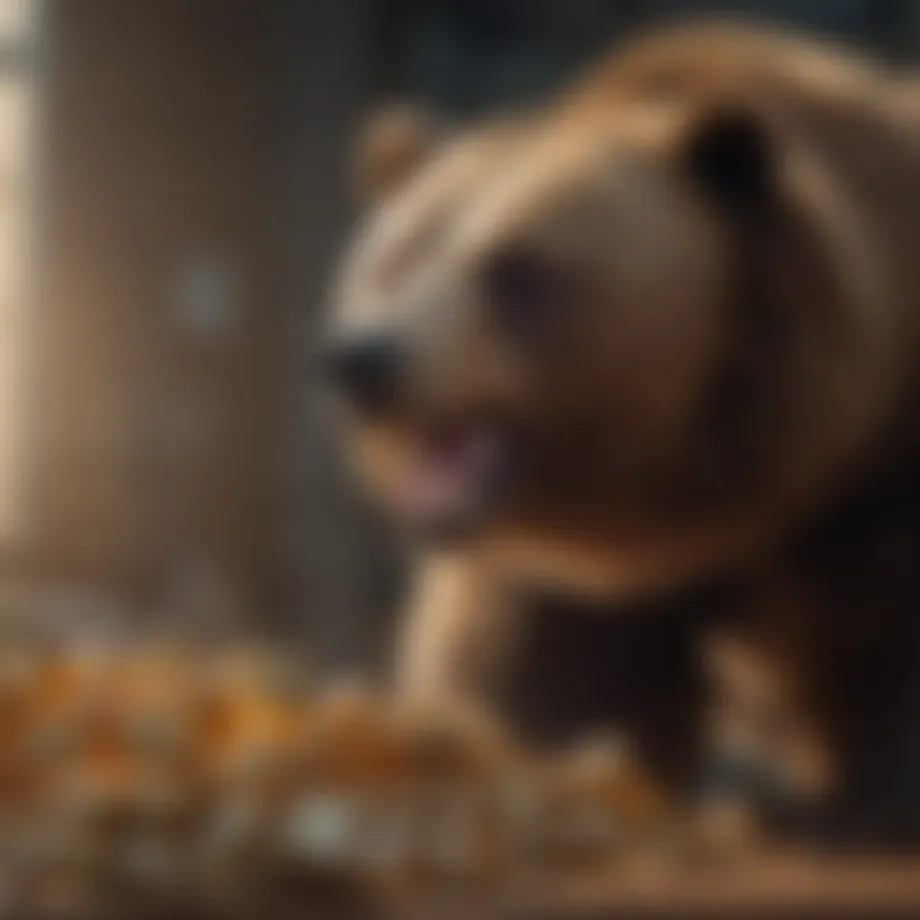 Conceptual representation of a bear symbolizing market decline