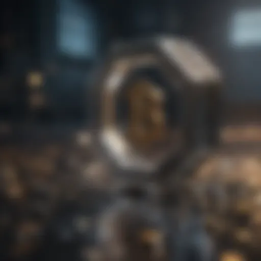 Conceptual visualization of blockchain technology