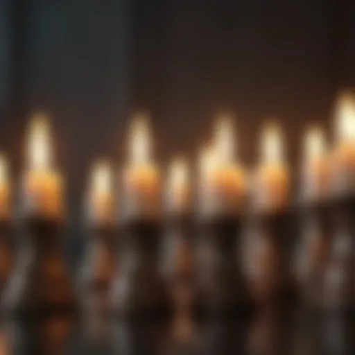 Unique candlestick pattern showcasing market volatility