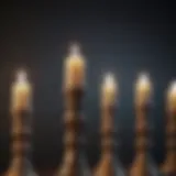 Detailed illustration of a candlestick chart displaying various patterns
