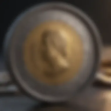 Understanding Coin Grading: A Visual Guide A close-up of a coin grading scale with various grades displayed