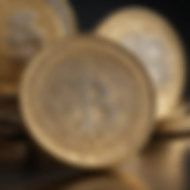 Market trends chart illustrating fluctuations in coin values