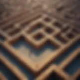 Illustration depicting a maze symbolizing complexity of Coinbase spread fees
