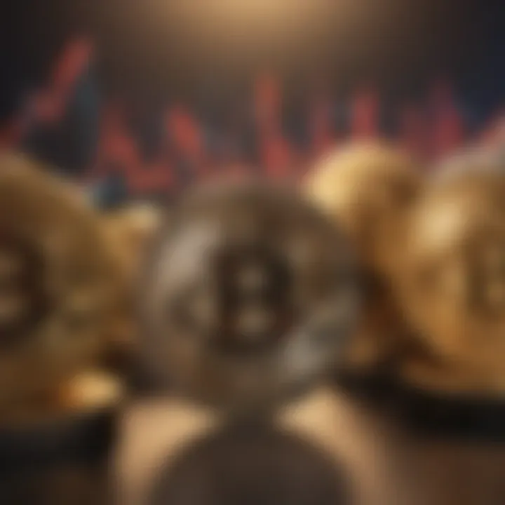 Graph illustrating historical cryptocurrency price fluctuations