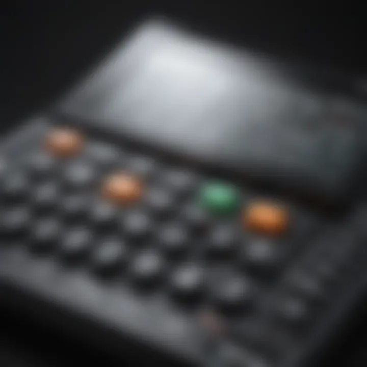 Visual representation of a crypto investment calculator dashboard