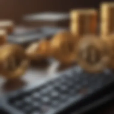 Calculating Potential Returns on Crypto Investments Illustration showing calculation of potential returns on crypto investments