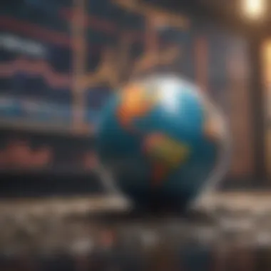 Global Events and Stock Markets Visual representation of global events impacting stock markets