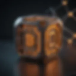 A detailed diagram of blockchain structure illustrating nodes and transactions