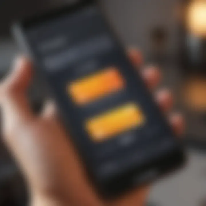 A user-friendly interface of a software wallet on a smartphone