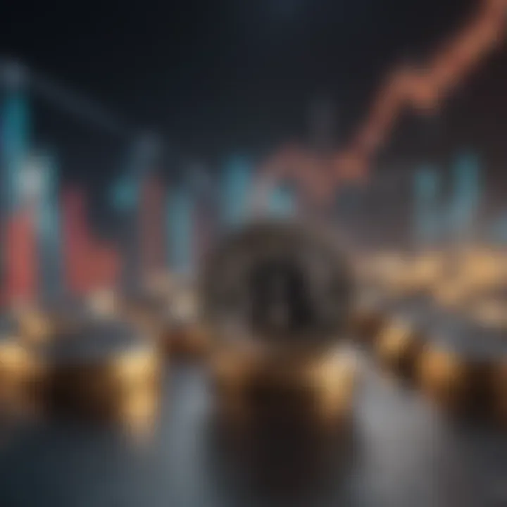 Abstract representation of trading strategy concept