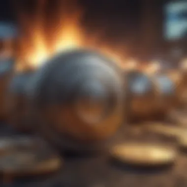 Visual representation of microcap stocks market fluctuations