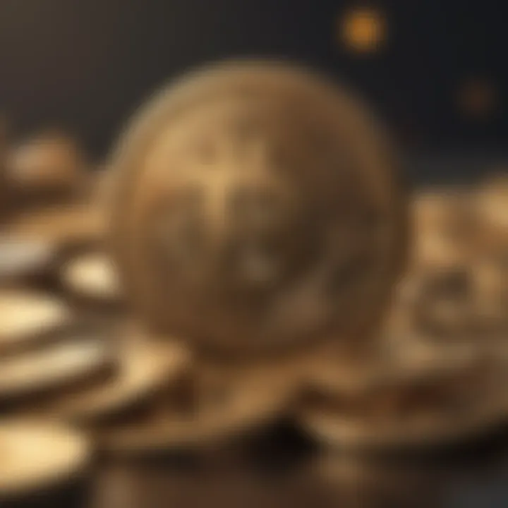 An abstract illustration of risks associated with investing in new cryptocurrencies