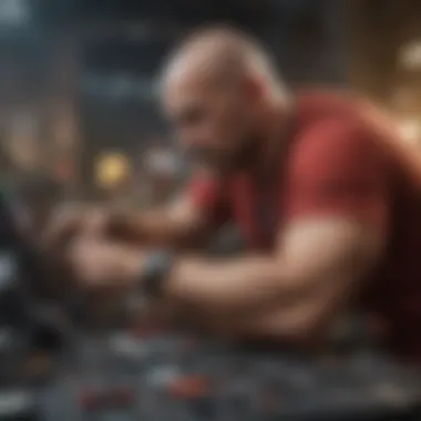 Successful Scalping Trader Illustration