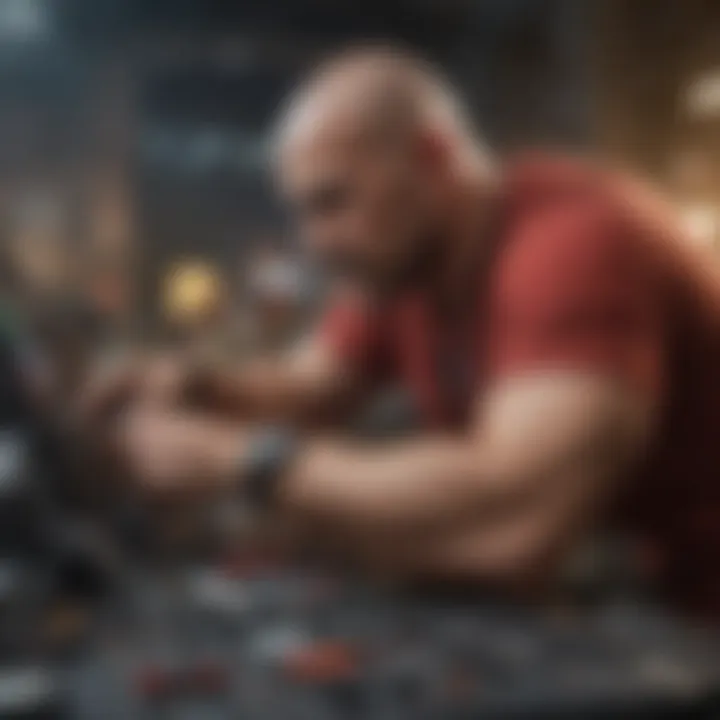 Successful Scalping Trader Illustration