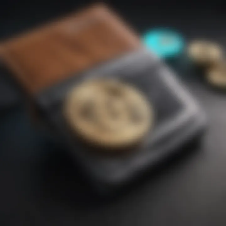 Conceptual illustration of a secure crypto wallet